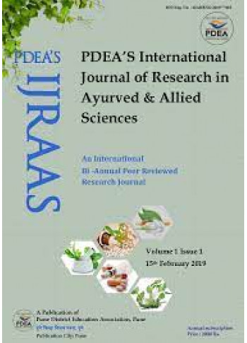 PDEAS International Journal of Research in Ayurved and Allied Sciences 